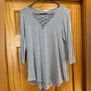 White Birch Quarter Sleeve Blouse